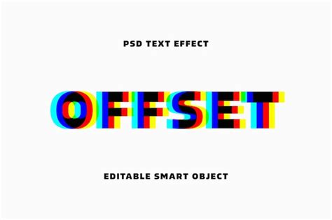 Premium Psd Vhs Glitch Text Effect Template