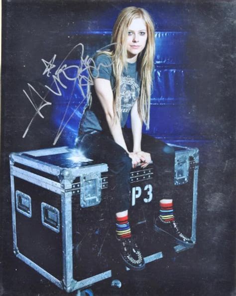Avril Lavigne Signed Photo Pop Punk Queen Complicated Etsy