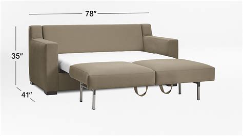 Axis Ii Queen Ultra Memory Foam Sleeper Sofa Douglas Coffee Crate