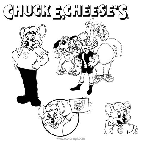 Chuck E Cheese Logo Pages Printables Coloring Pages