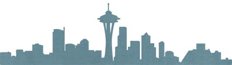 Seattle Skyline Silhouette Vector Gallery