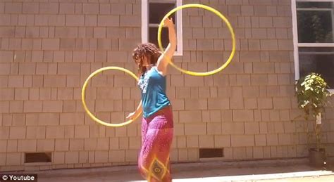 Hula Hooper Spins Out Incredible 6 Minute Routine Doing Yoga As She