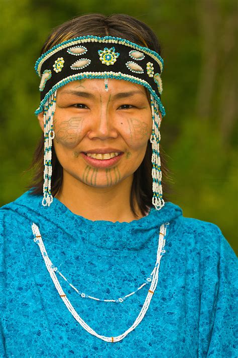 Yupik Woman In Native Costume At The Alaska Native Heritage Center