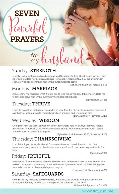 Seven Powerful Prayers For My Husband Prayers For My Husband Prayer
