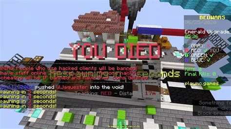 We ping them every five minutes, so you can see which are online. Minecraft Bedwars on my brothers server - YouTube