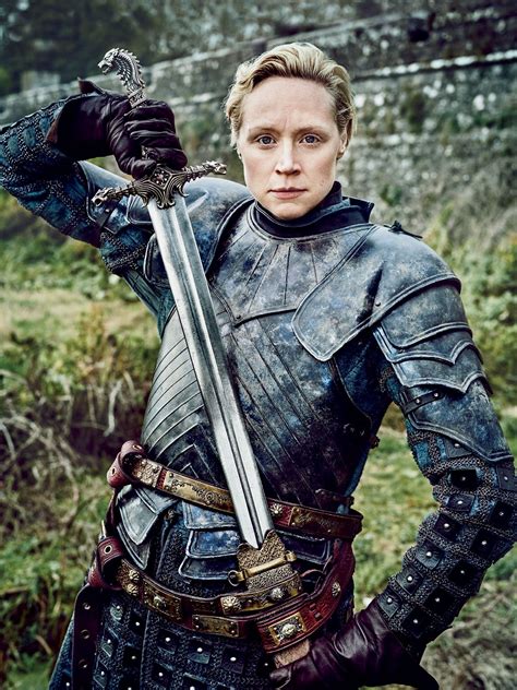 game of thrones s6 gwendoline christie as brienne of tarth game of thrones 2011