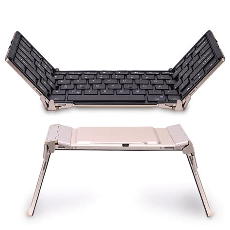 Aluminum Foldable Wireless Bluetooth Keyboard Moko Portable Ultra Slim