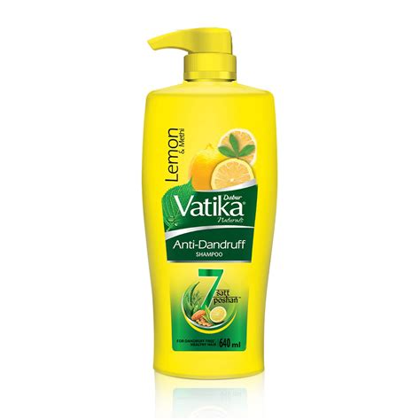 Buy Dabur Vatika Lemon Anti Dandruff Shampoo 640ml Reduces Dandruff