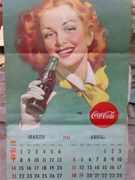 1948 Wall Calendars Calender Coca Cola Soda Pop Coke Pin Up Girls