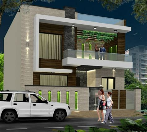 Duplex House Front Elevation Modern Other By Dream Design Houzz