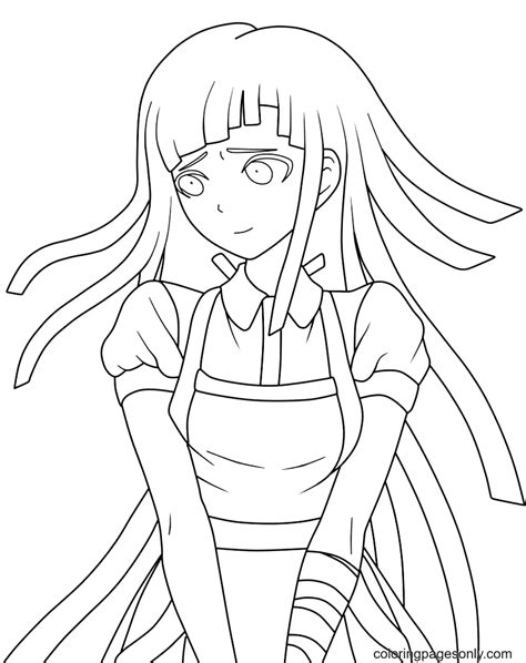 Beautiful Girl From Anime Danganronpa Coloring Pages Coloriages
