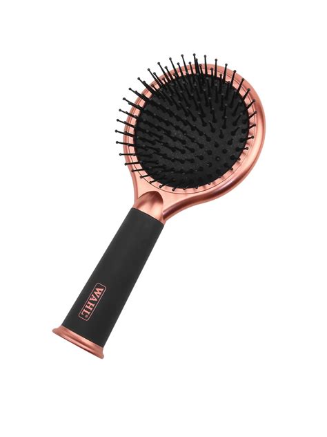 Wahl Black And Rose Gold 3 In 1 Hair Brush With Mirror And Storage Handle