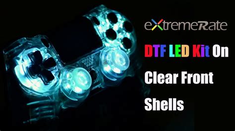 Ps4 Clear Series Controllers With Extremerate Dtf Led Kit Youtube