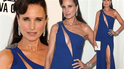 Andie Macdowell 57 Looks Years Younger In Daring Cleavage And Thigh