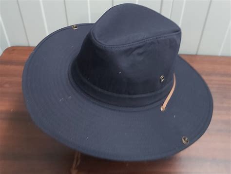 Wide Brim Workwear Hats Navy Blue