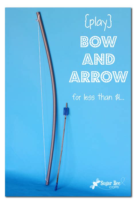 The bow and arrow is one of the oldest technologies still around today, thanks to its effective design. Bow and Arrow! - Sugar Bee Crafts