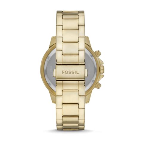 Fossil Bannon Multifunction Gold Tone Stainless Steel Watch Jewelry In
