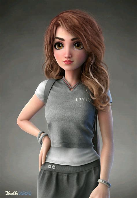3d Model Character Female Character Design Character Modeling Character Art Cute Cartoon