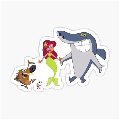 Zig And Sharko Sticker For Sale By Jak Son Redbubble