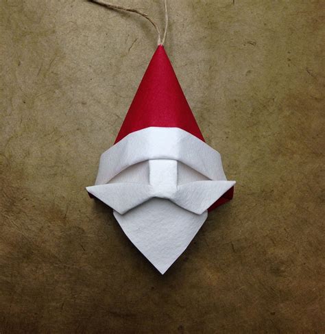 Santa Ornament Flickr Photo Sharing Origami Christmas Ornament