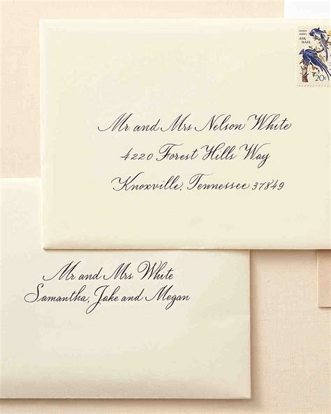But this is definitely the right time to use more formal wording for older or more conservative guests—they may not notice that you were being particularly respectful, but they definitely will if they feel that you were too informal! How to Address Guests on Wedding Invitation Envelopes ...