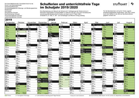 Bekijk hier de online kalender 2021. Ferienplan - Falkertschule Stuttgart