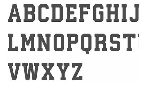free football letter fonts