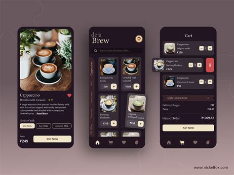 Coffee Delivery App Exploration Figma