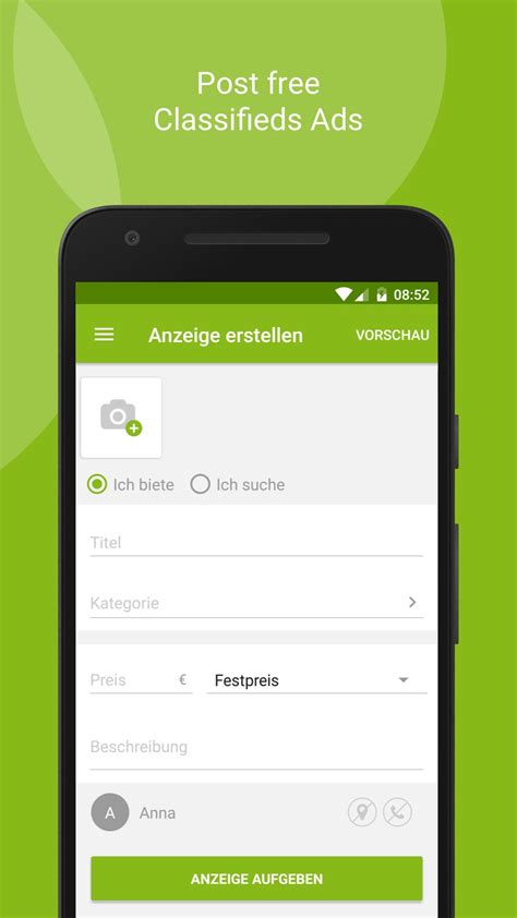 We provide version 6.9.5.7, the latest version that has. eBay Kleinanzeigen for Android - APK Download