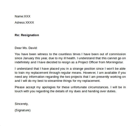 notice resignation letter examples format sample examples