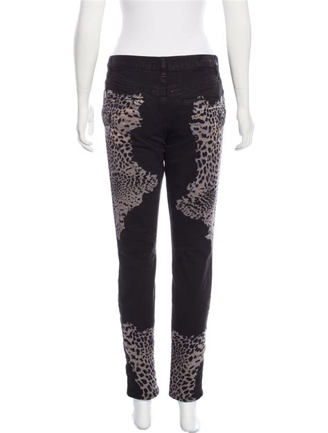 Roberto Cavalli Leopard Print Skinny Jeans Jeans Rob The