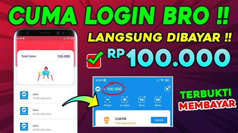 Baru Login Narik Rp Saldo Dana Apk Penghasil Saldo Dana