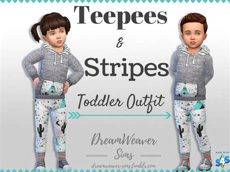 The Sims Resource Toddler Outfit 01