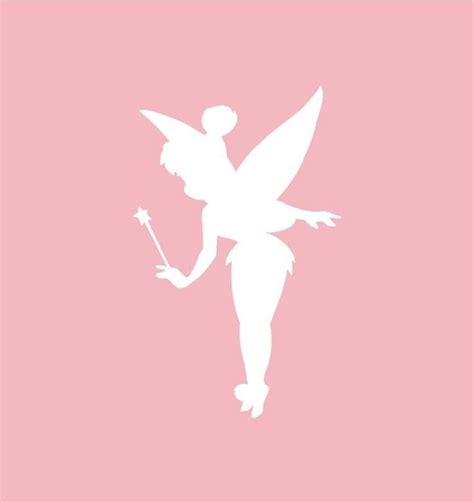 1 Xl Tinkerbell Silhouette Vinyl Decal Lg 28 X 18 Silhouette Images