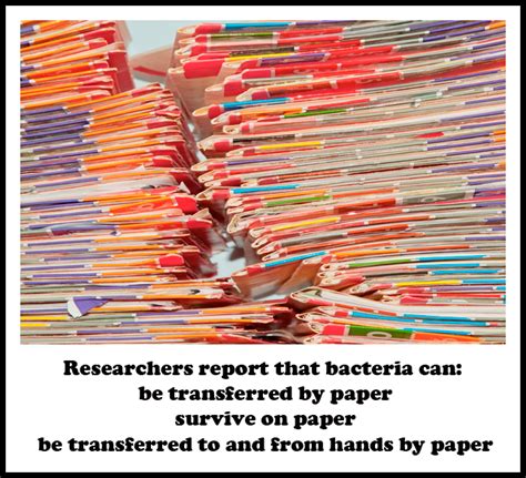 Paper Can Transfer Bacteria Too Hand To Paper And Back Again