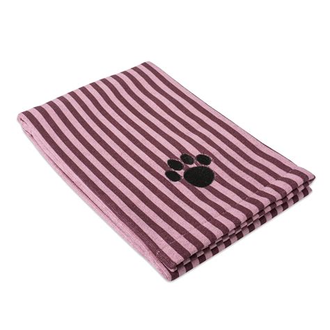 Dii Bone Dry Microfiber Pet Bath Towel With Embroidered Paw Print