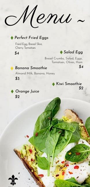 Breakfast Menu Template And Design Flipsnack