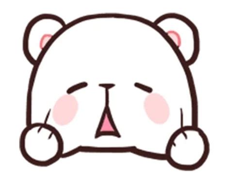 Milk And Mocha Emoji Nekosticker 咪哔咪哔 Cute Bear Drawings Cute Love