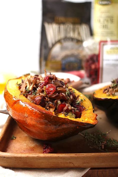 Welcome In Fall With This Wild Rice Stuffed Acorn Squash Perfectly