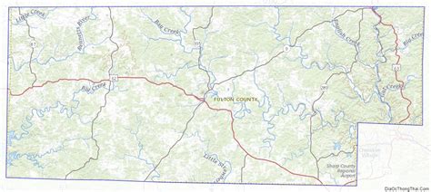 Map Of Fulton County Arkansas