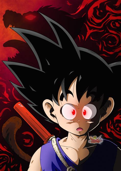 Kid Goku Transforms Fan Art By Myself Rdbz
