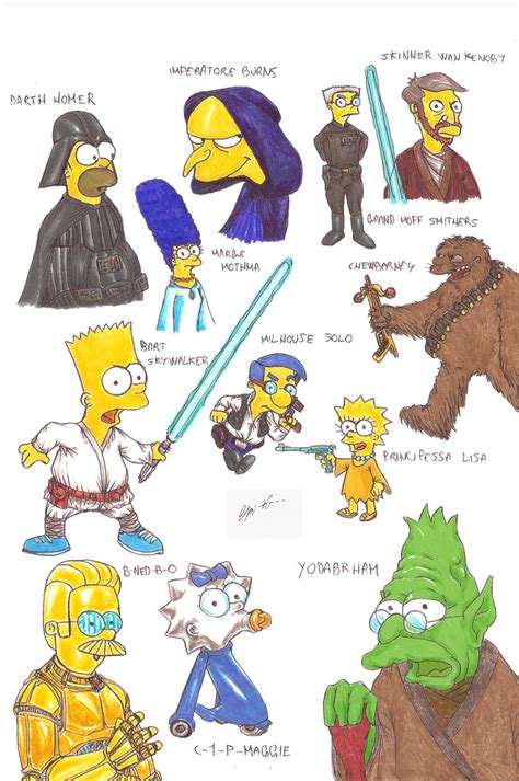 Simpson Star Wars By Morgancygnus On Deviantart