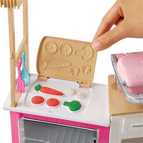 Barbie Ultimate Kitchen Playset With Barbie Chef Doll Frh73 Barbie Barbie Kitchen Barbie