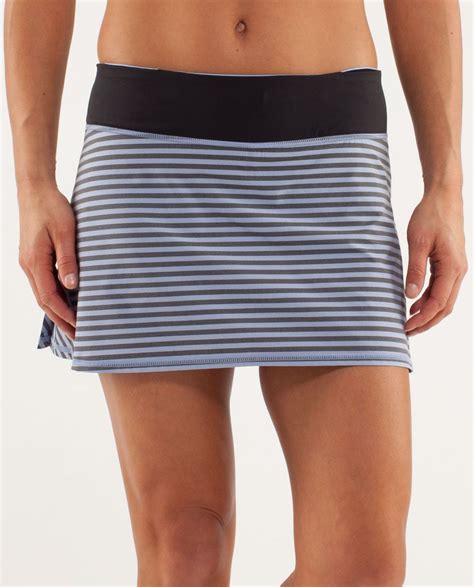Lululemon Run Pace Setter Skirt Regular Classic Stripe Polar Haze