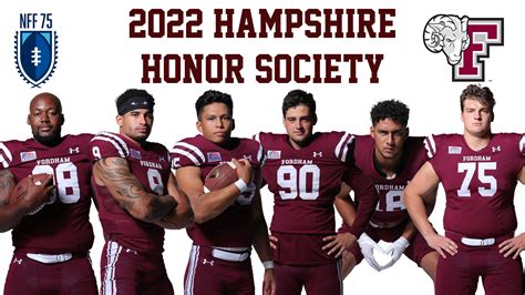 Six Football Rams Named To Nff Hampshire Honor Society