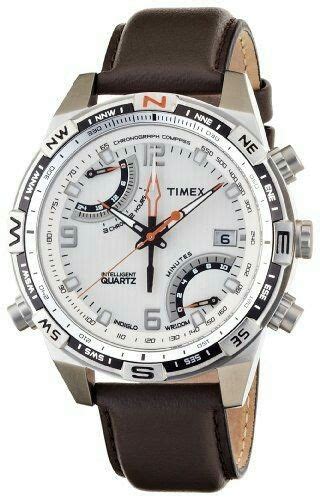 Timex Intelligent Quartz Flyback Chronograph Compass Cream Dial