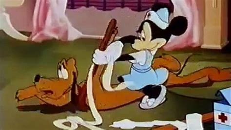 Minnie Mouse Pluto And Figaro Cartoon First Aiders 1944 Video