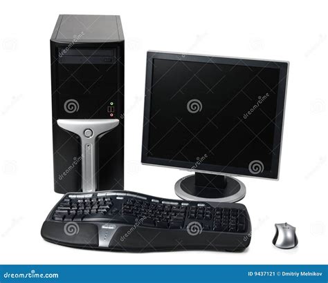 Modern Desktop Computer Stock Image Image Of Gray Business 9437121