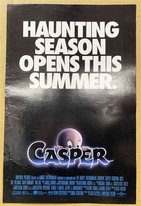 Casper Movie Poster 29x43cm Universal Pictures 1995