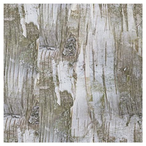 Faux Birch Tree Bark Texture Look Pattern Fabric Tree Bark Texture